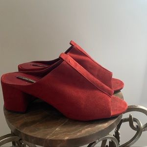 Zara Burgundy Mules